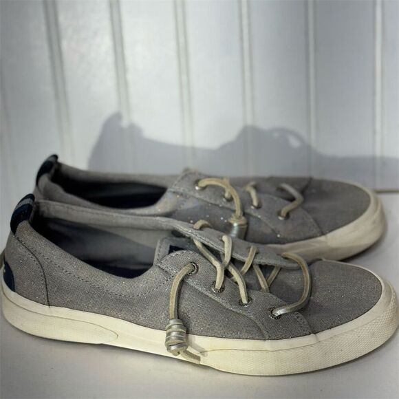 Sperry Women's Crest Vibe Slip-On Sneakers Gray Casual Shoes 7 - Picture 1 of 8